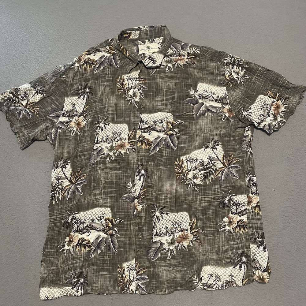 Island Shores‎ Shirt Mens Hawaiian Rayon Lightweight